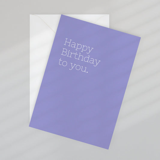 Be Simple: Birthday Lilac